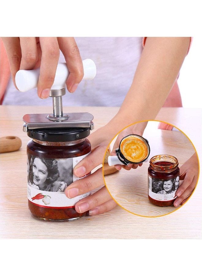Cool Baby Stainless Steel Can Opener Adjustable Jar White/Silver 8X4cm - Image 2