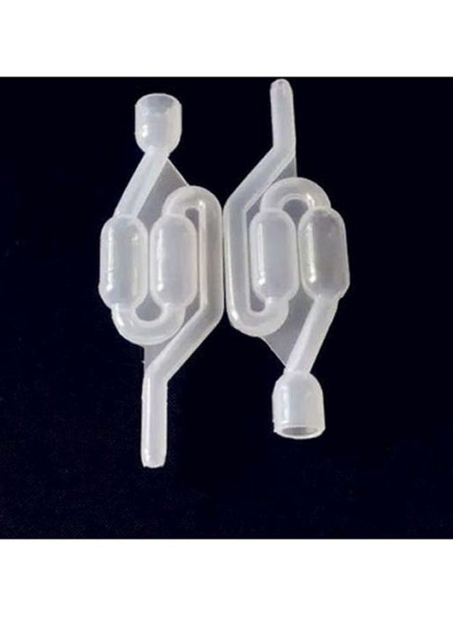 Beauenty 2-Piece S-Shaped Air Lock Beverage Making Tool Set Clear 16.8x0.7cm  - Image 2
