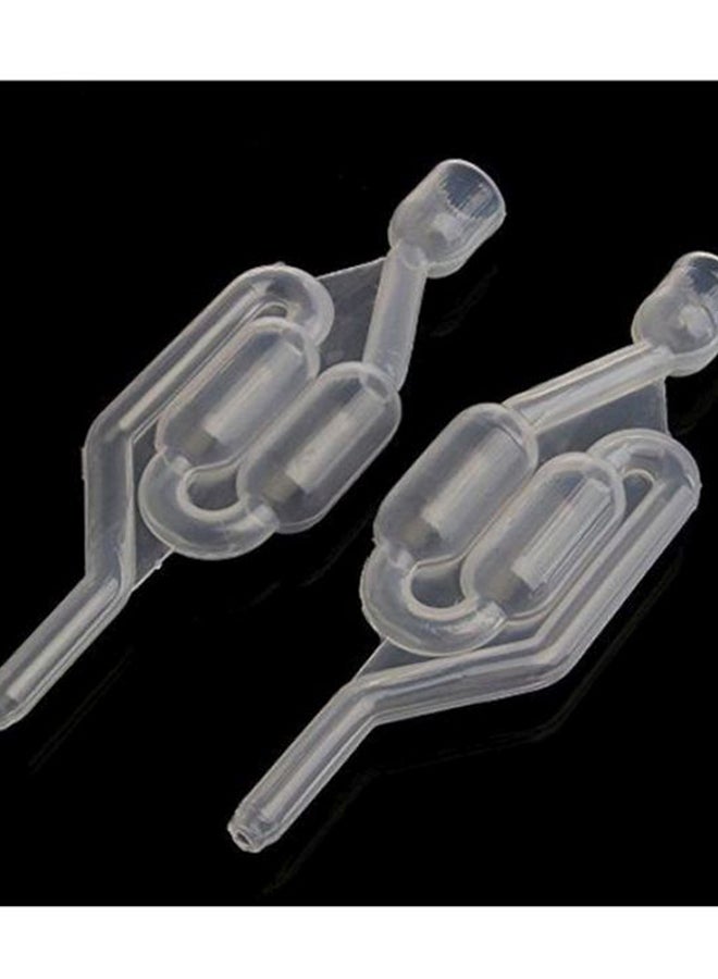 Beauenty 2-Piece S-Shaped Air Lock Beverage Making Tool Set Clear 16.8x0.7cm  - Image 3