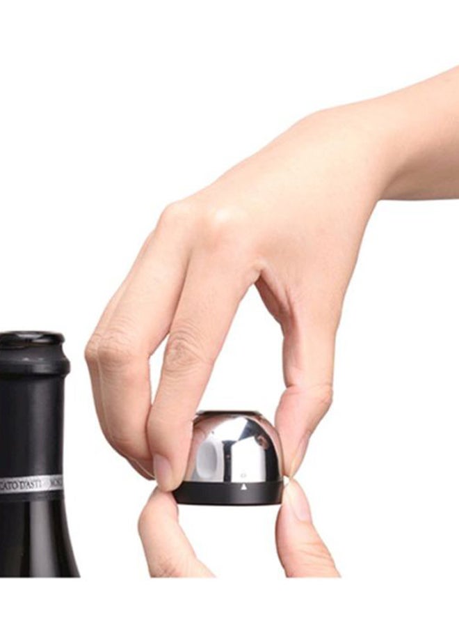 شاومي سدادة شمبانيا صغيرة بتصميم دائري لامع أسود/ فضي 0.15كيلوجرام - Image 2