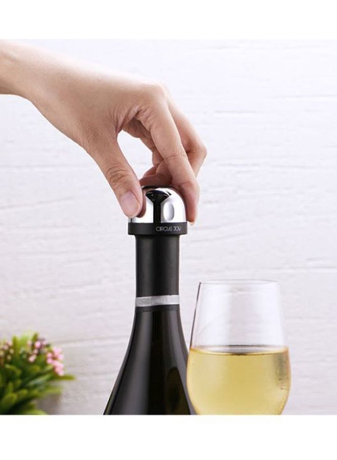 شاومي سدادة شمبانيا صغيرة بتصميم دائري لامع أسود/ فضي 0.15كيلوجرام - Image 4