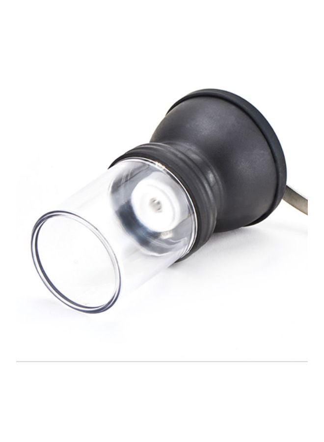 Sharpdo Stainless Steel Manual Coffee Grinder Black 10X10X18.5 Centimeter Black/Clear - Image 2