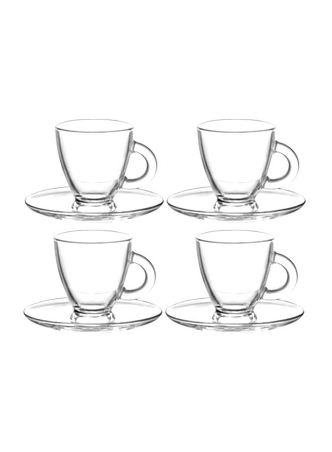 LAV 12-Piece Tea Cup And Saucer Set Clear  - Image 2