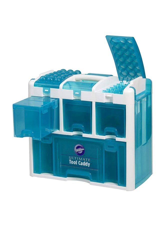 Wilton - Ultimate Aqua Tool Caddy Organiser Blue/White 13x15x5inch - Image 1