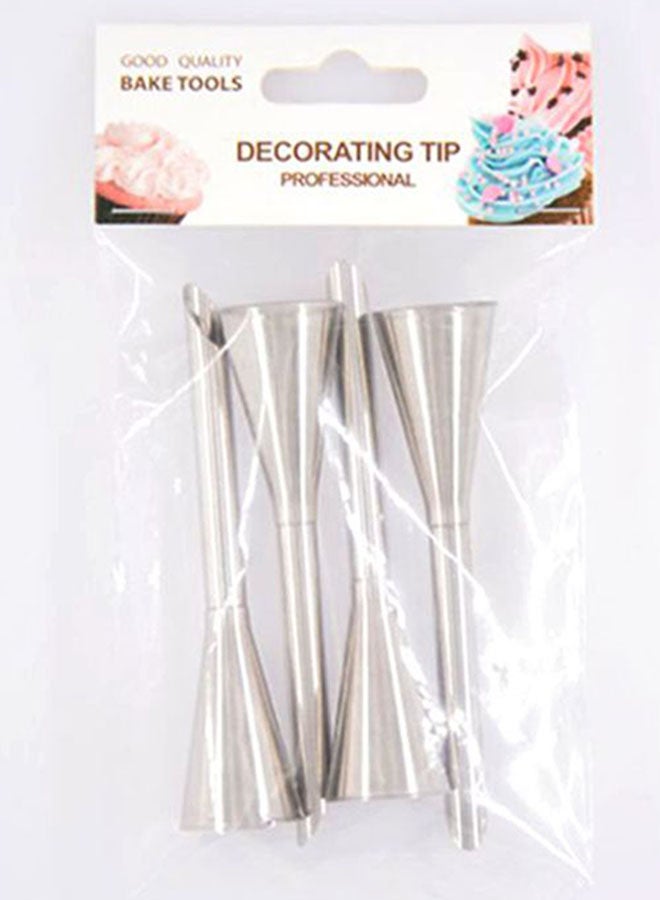 4-Piece Cake Decorating Tip Set Silver 3inch - v1615306953/N40566489A_5