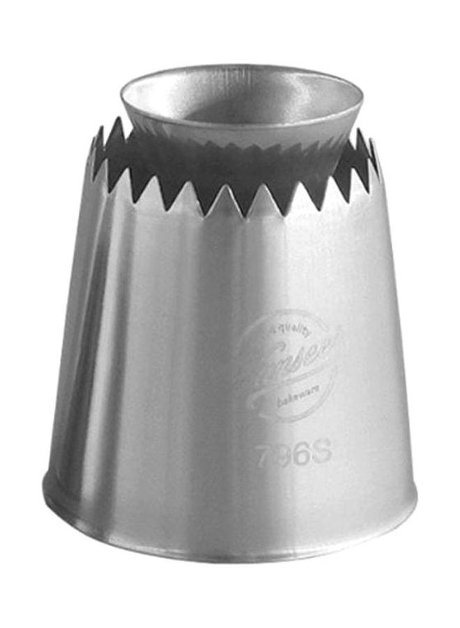 Cake Decorating Piping Nozzle Silver 5cm
