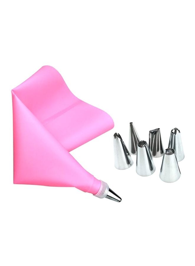 Cool Baby - Stainless Steel Pastry Nozzles For Cream Pink Sheet(31.5), Tips(6x1.8x3) - Image 1