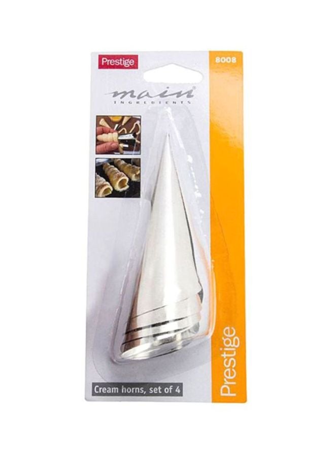 Prestige - 4-Piece Icing Cone Set Silver 0.4x19.2x8.2cm - Image 1