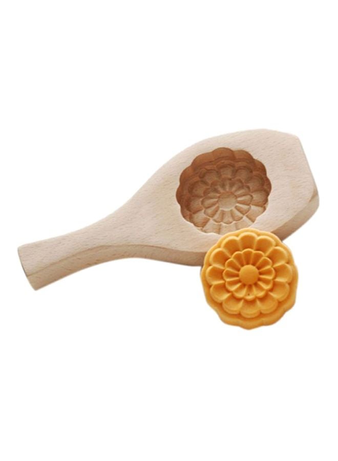 Beauenty Flower Shape Baking Mold Beige/Orange 6 x 1.8cm 
