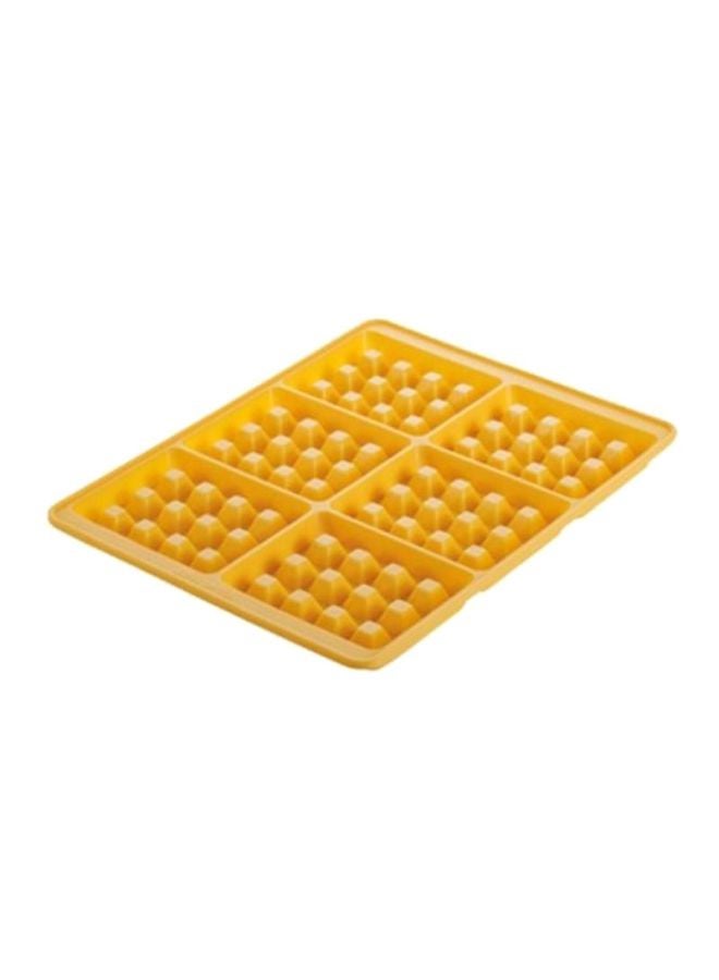 tescoma Delicia 6 Waffle Mould Yellow 21x27cm - Image 1