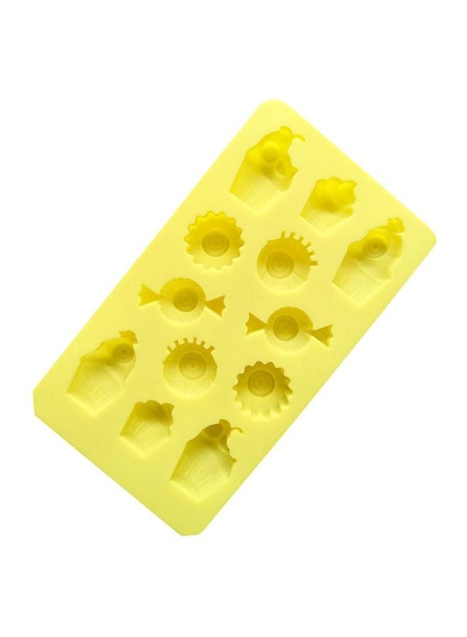 Sharpdo Silicone Cake Mould Yellow 21.2x12x1.8cm - Image 1
