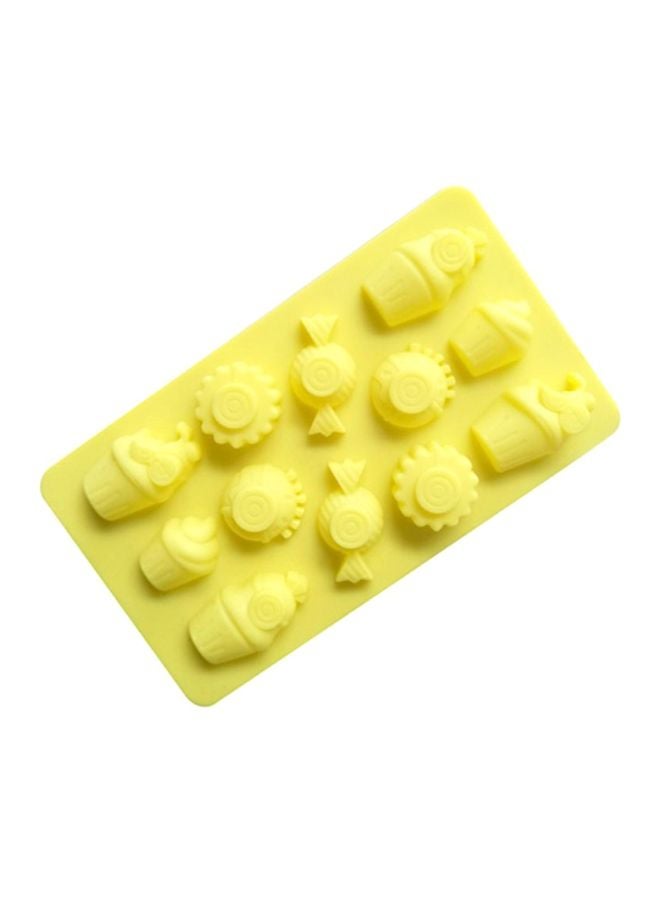 Sharpdo Silicone Cake Mould Yellow 21.2x12x1.8cm - Image 2