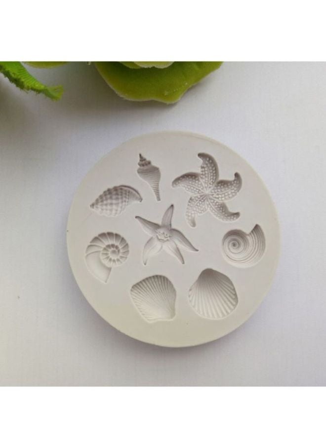 Sharpdo Conch Sea Shells Chocolate Cake Mold Beige 10x10x5cm  - Image 2