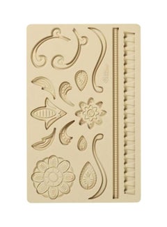 Lace Fondant And Gum Paste Mould Beige 12.7x20.32cm