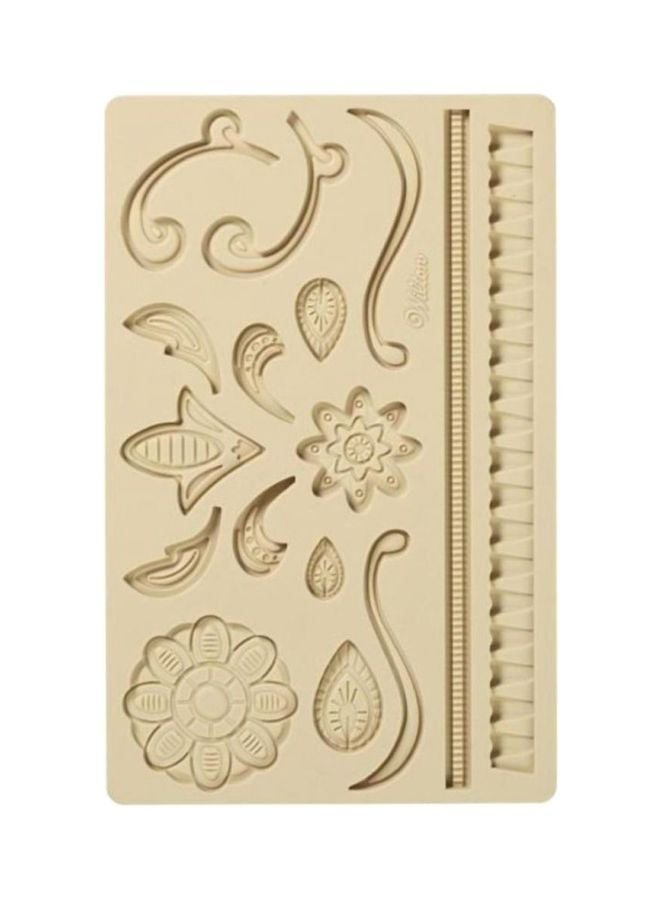 Wilton - Lace Fondant And Gum Paste Mould Beige 12.7x20.32cm - Image 1