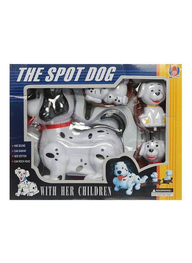Generic The Spot Dog With Her Children 4014, White Black 30.6cm  - Image 1