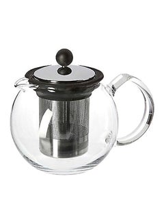 bodum Assam Tea Press With Stainless Steel Filter Silver/Clear 1Liters  - Image 1
