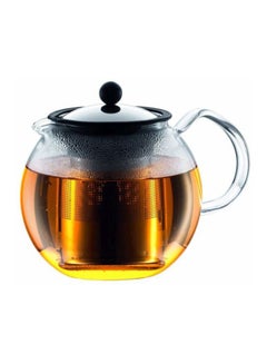 bodum Assam Tea Press With Stainless Steel Filter Silver/Clear 1Liters  - Image 2