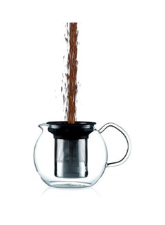 bodum Assam Tea Press With Stainless Steel Filter Silver/Clear 1Liters  - Image 4