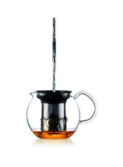 bodum Assam Tea Press With Stainless Steel Filter Silver/Clear 1Liters  - Image 5
