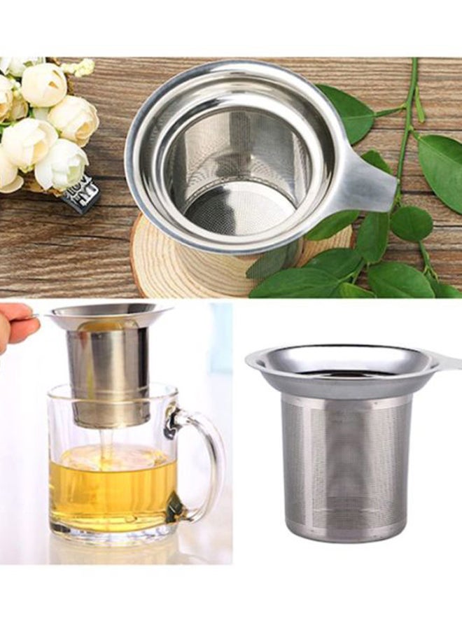 Beauenty Reusable Mesh Tea Infuser Silver 8.8x5.6x7.5cm - Image 2