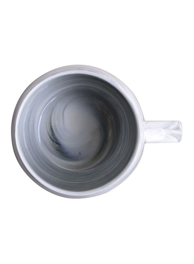 شاربدو فنجان قهوة بتصميم رخامي رمادي - Image 3