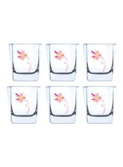 Luminarc 6-Piece Sterling Sorbet Highball Mug Set Clear/Pink 6x330ml 