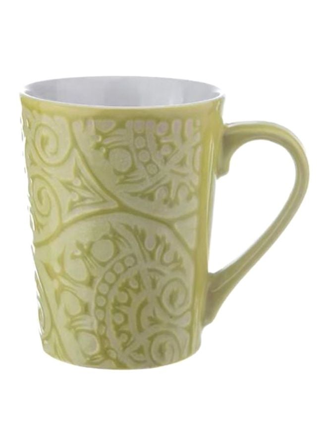 Sharpdo Creative Coffee Mug Green/Beige/White 13x11.3cm