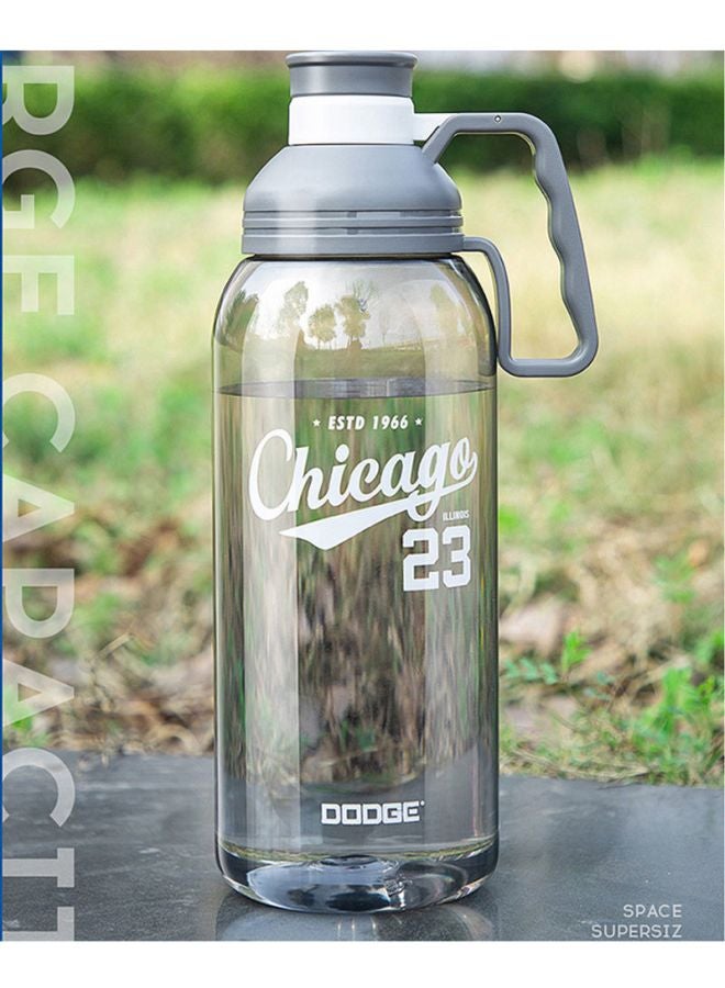 Beauenty Plastic Water Bottle Grey/Black - Image 2