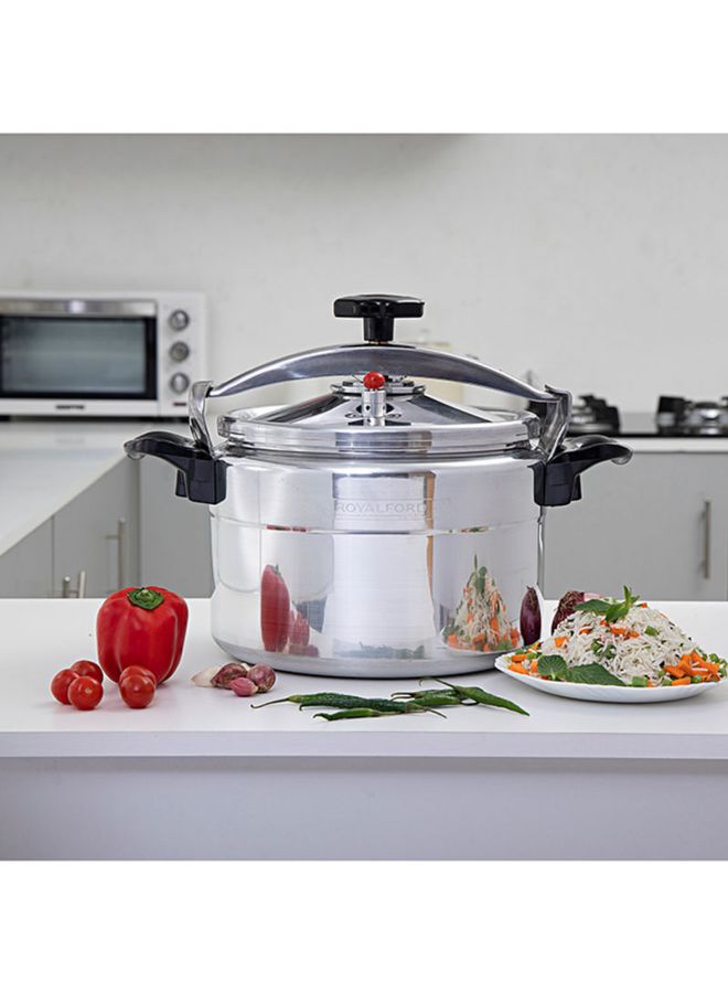 Royalford - Aluminium Pressure Cooker Silver/Black 5.0Liters - Image 1