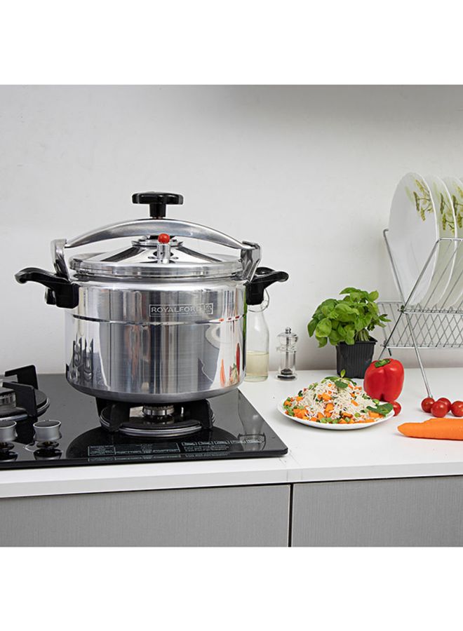 Royalford - Aluminium Pressure Cooker Silver/Black 5.0Liters - Image 1