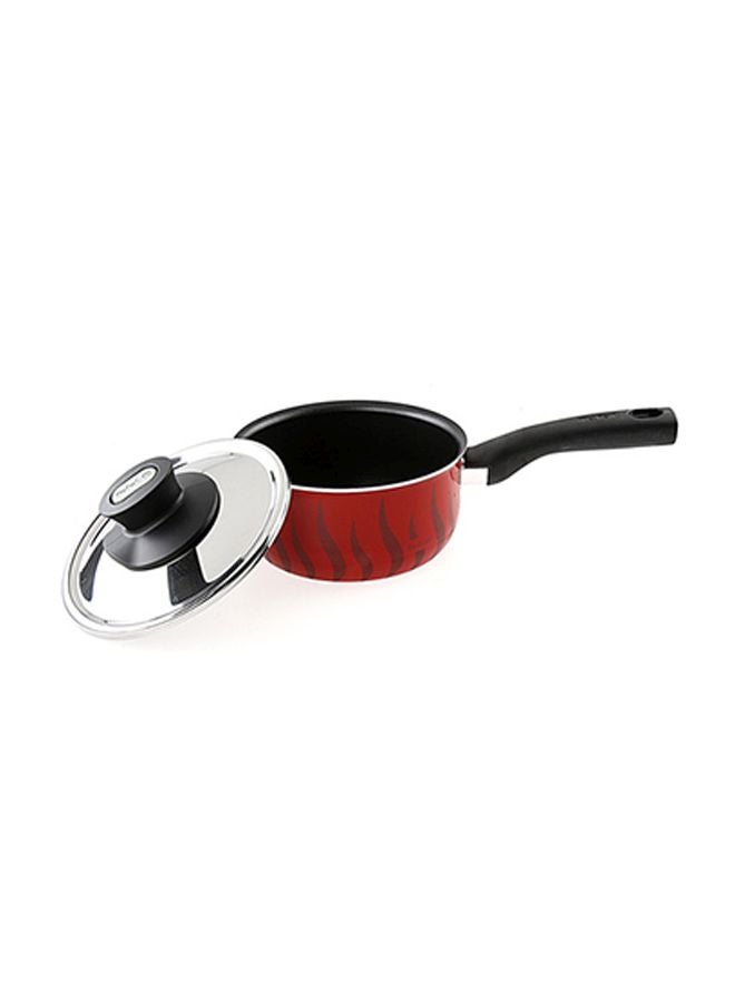 Tefal - Tempo Saucepan With Lid Red/Clear 16cm - Image 1