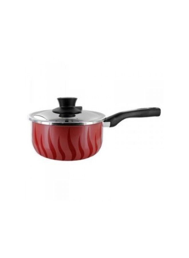 Tefal - Tempo Saucepan With Lid Red/Clear 16cm - Image 1