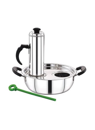 3-In-1 Modern Puttu Maker Silver/Black/Green - v1615309640/N14391087A_1