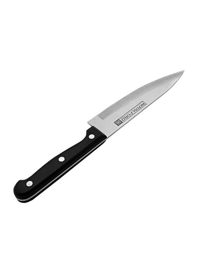 Royalford Chef Knife 7 Inch Premium Quality Kitchen Tools Extra Sharp 17Cm Blade Length Multicolor Black/Silver  - Image 1