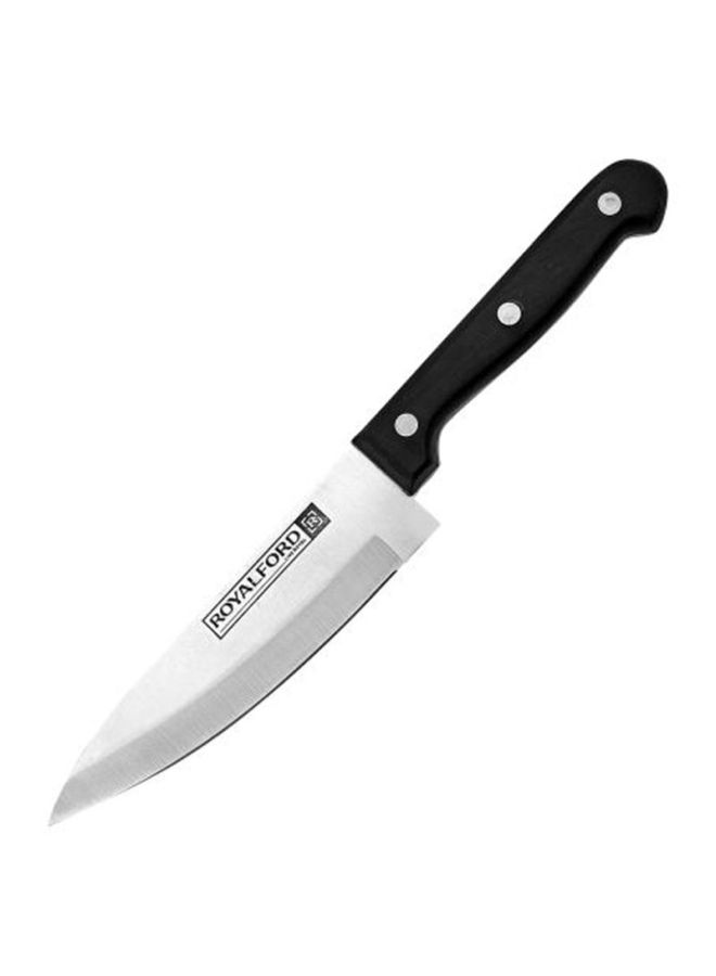 Royalford Chef Knife 7 Inch Premium Quality Kitchen Tools Extra Sharp 17Cm Blade Length Multicolor Black/Silver  - Image 3