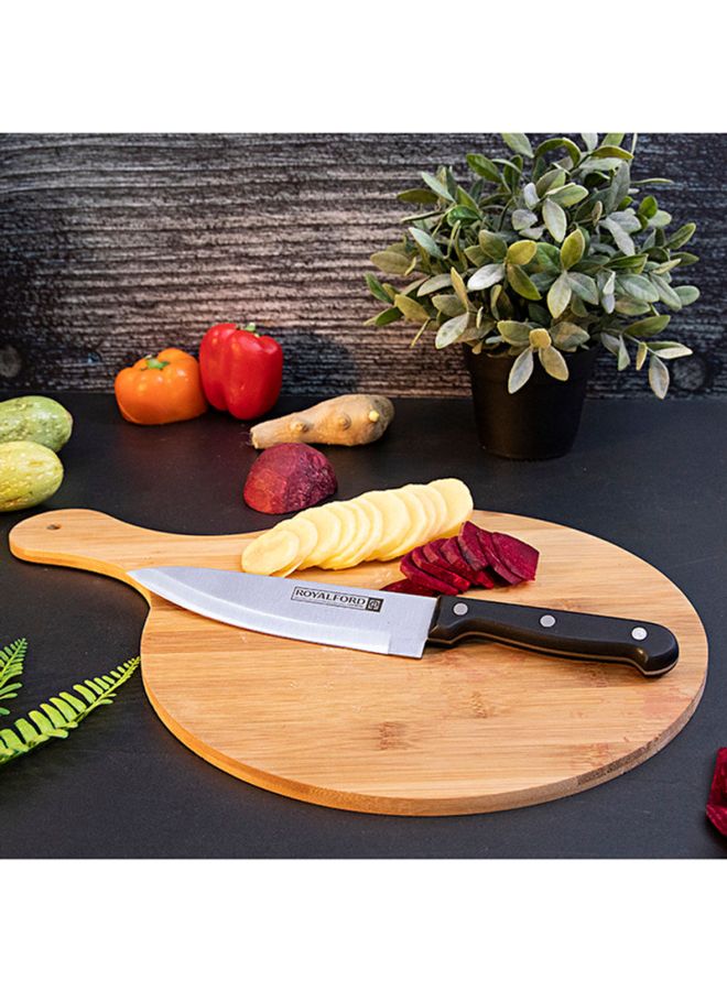 Royalford Chef Knife 7 Inch Premium Quality Kitchen Tools Extra Sharp 17Cm Blade Length Multicolor Black/Silver  - Image 5