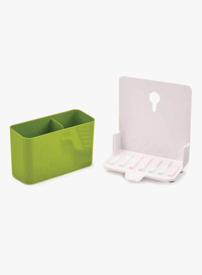 Joseph Joseph - Slimline Sink Tidy Caddy Tower Green/White 18.3x11.9x19.9centimeter - Image 1