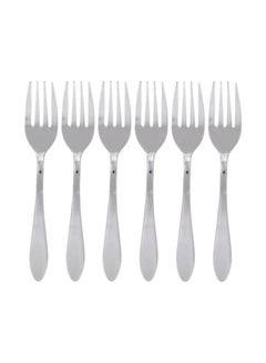 Berger 6-Piece Cake Fork Set Silver  - Image 1