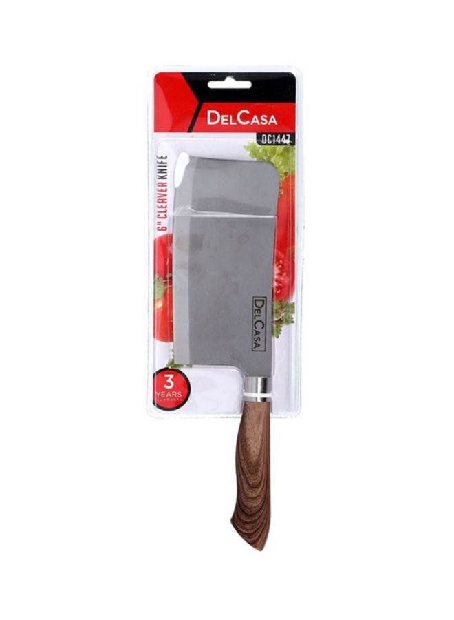 DELCASA Cleaver Stainless Steel Knife Silver 6inch  - Image 3