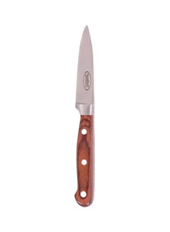 Paring Knife Silver/Brown 3.5inch