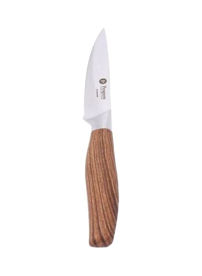 Penguen Rustic Paring Knife Brown/Silver - Image 1