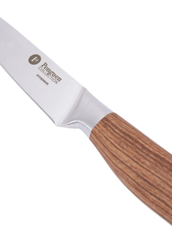 Penguen Rustic Paring Knife Brown/Silver - Image 3