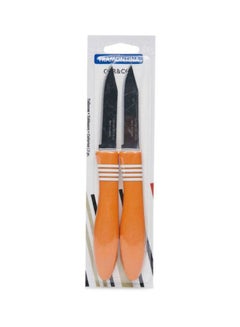 2-Piece Cor And Cor Paring Knife Set Orange/Silver 18cm - v1615309673/N12059172A_2