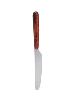 Stainless Steel Dessert Knife Walnut Handle Brown/Silver