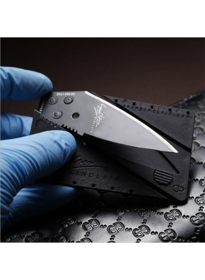 Sharpdo - Credit Card Folding Fruit Knife Black 8.6centimeter - Image 1