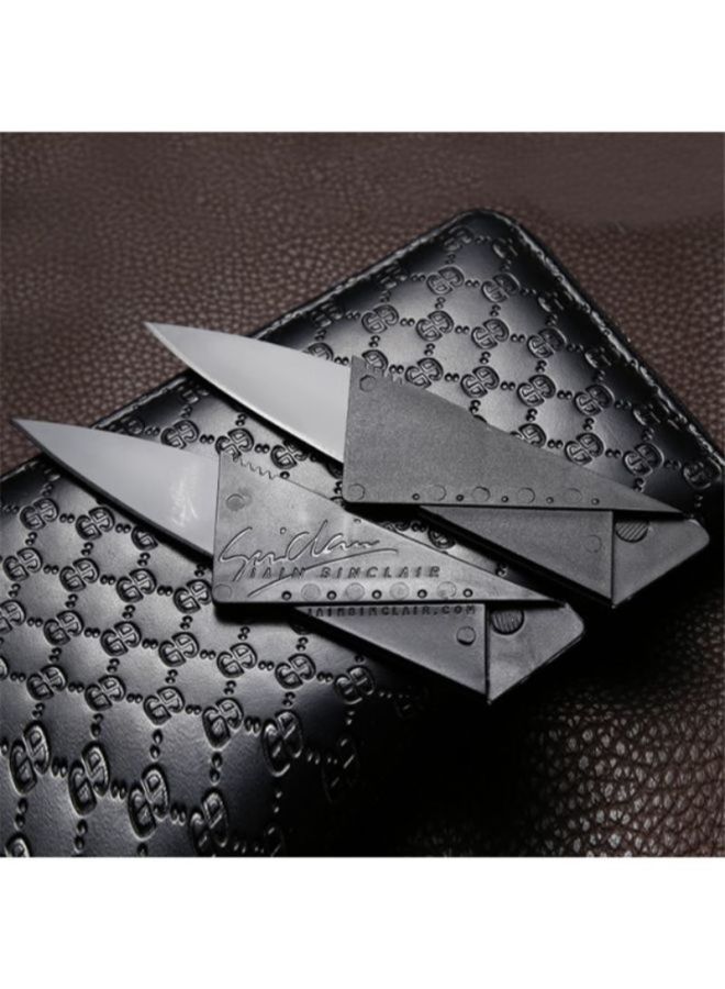 Sharpdo - Credit Card Folding Fruit Knife Black 8.6centimeter - Image 1