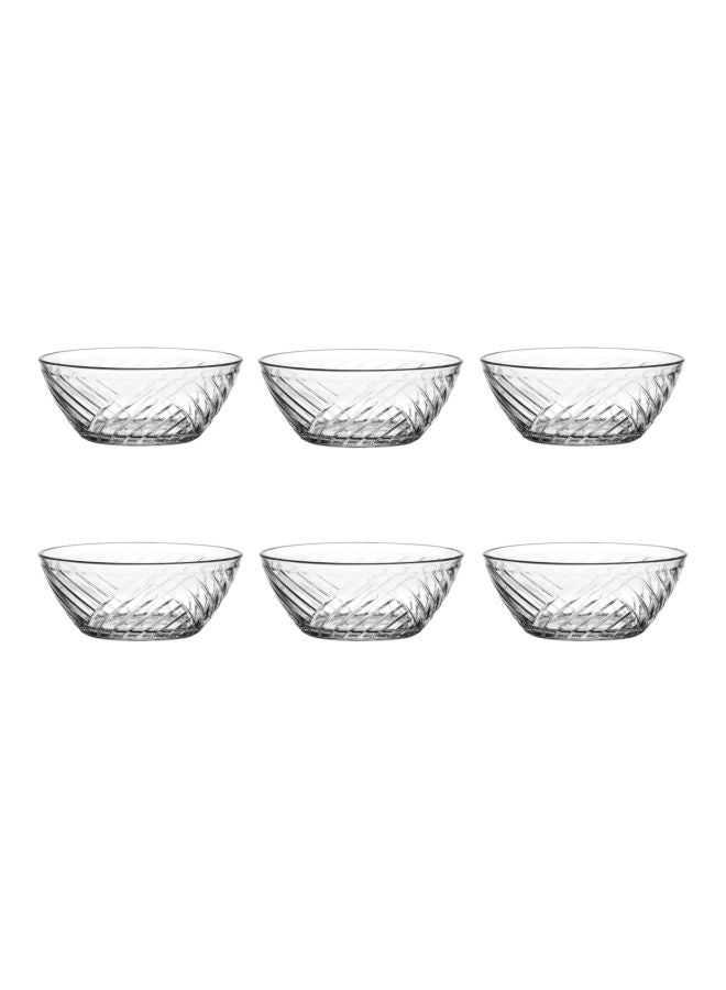 LAV 6-Piece Elis Bowl Set Clear 320ml 