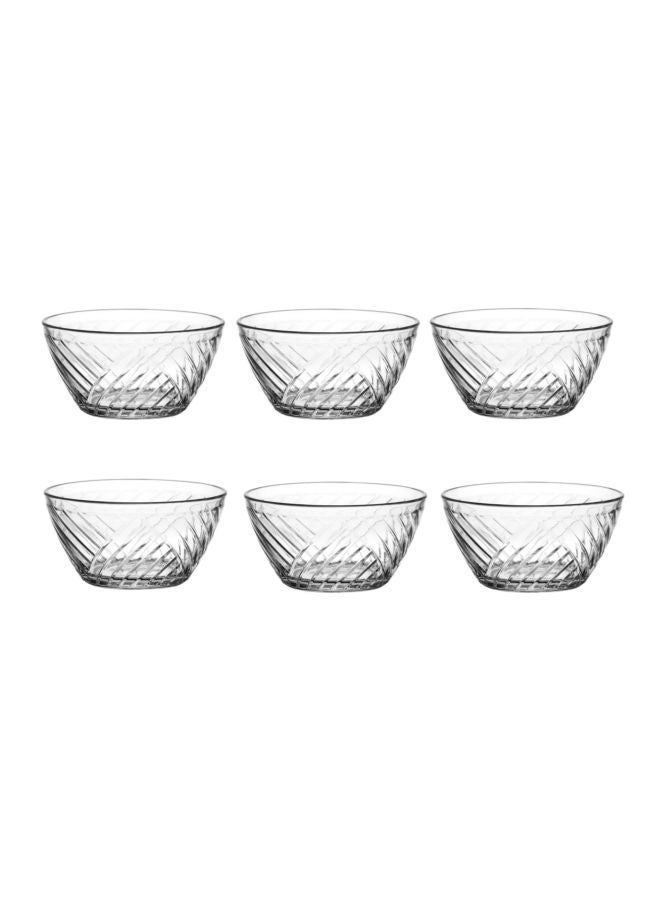LAV 6-Piece Elis Bowl Set Clear 215ml 