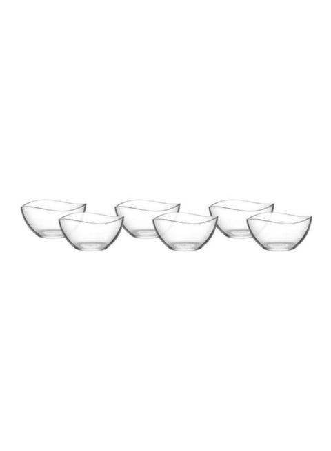 6-Piece Vira Bowl Set Clear 310ml